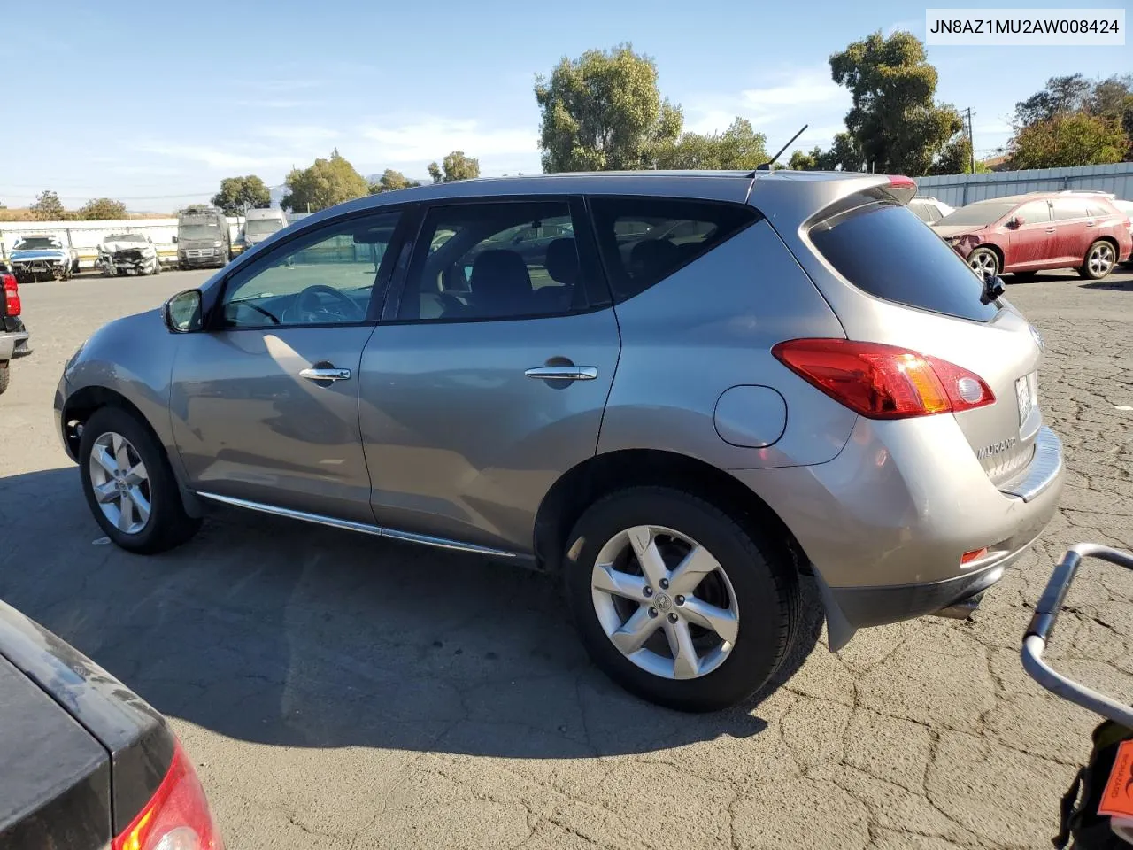 2010 Nissan Murano S VIN: JN8AZ1MU2AW008424 Lot: 72863684