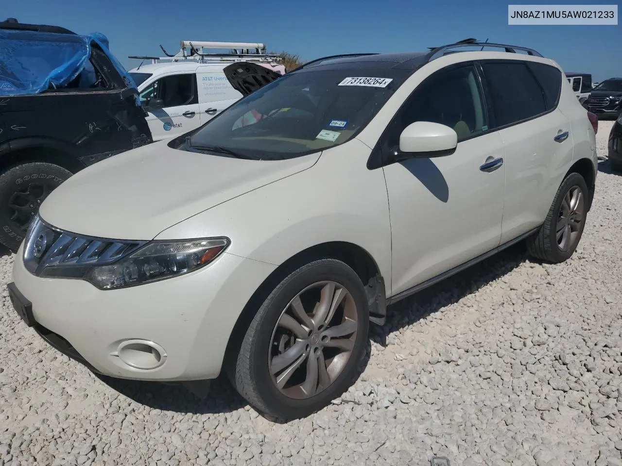 2010 Nissan Murano S VIN: JN8AZ1MU5AW021233 Lot: 73138264