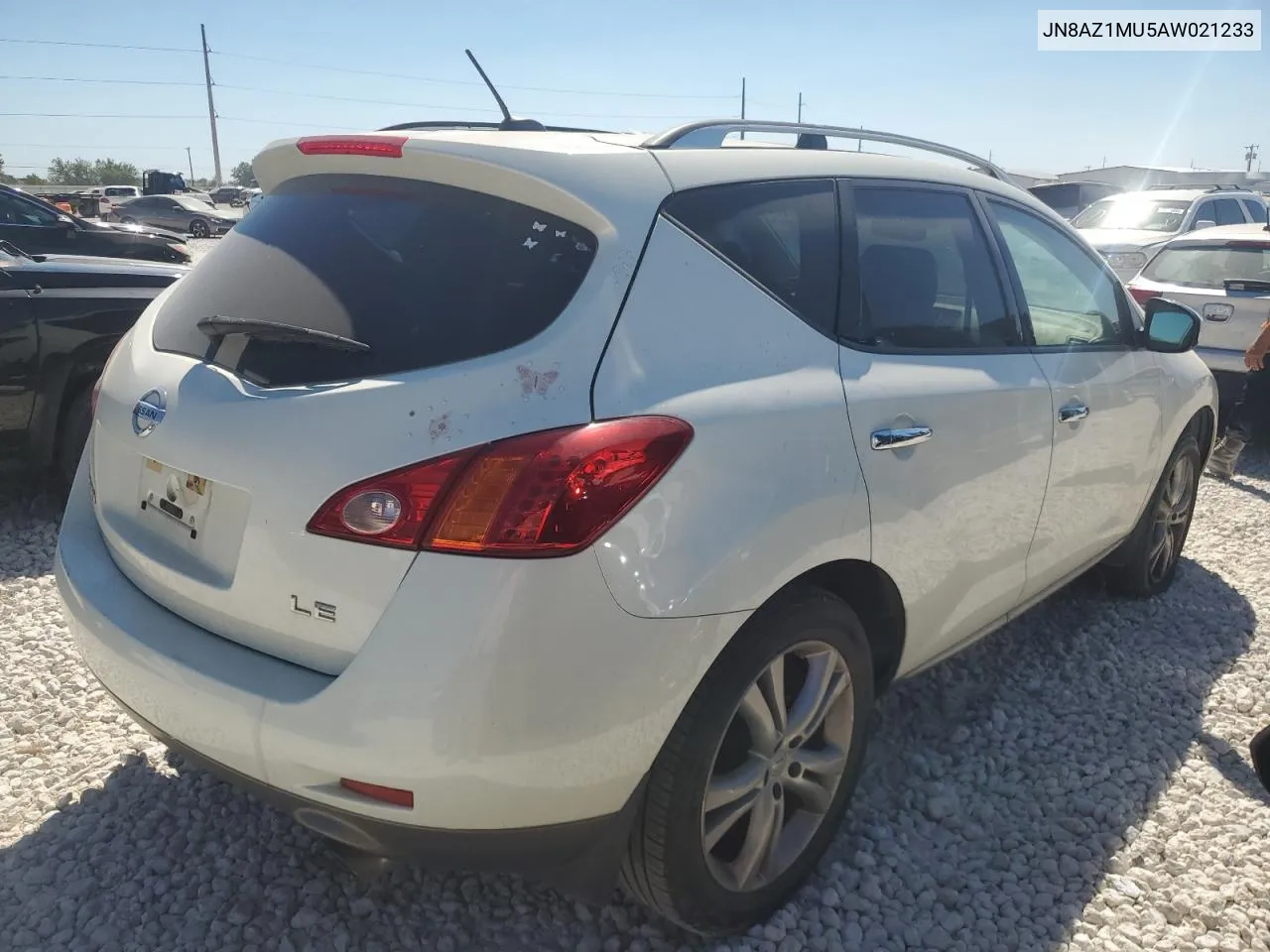 2010 Nissan Murano S VIN: JN8AZ1MU5AW021233 Lot: 73138264