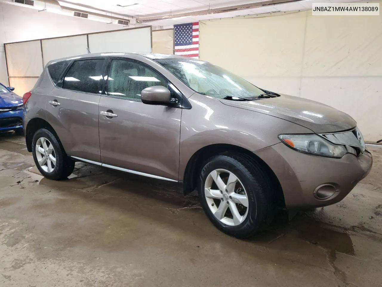 2010 Nissan Murano S VIN: JN8AZ1MW4AW138089 Lot: 74377984