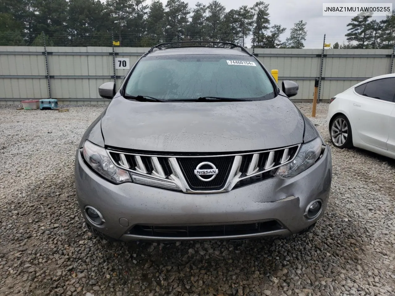 2010 Nissan Murano S VIN: JN8AZ1MU1AW005255 Lot: 74460154