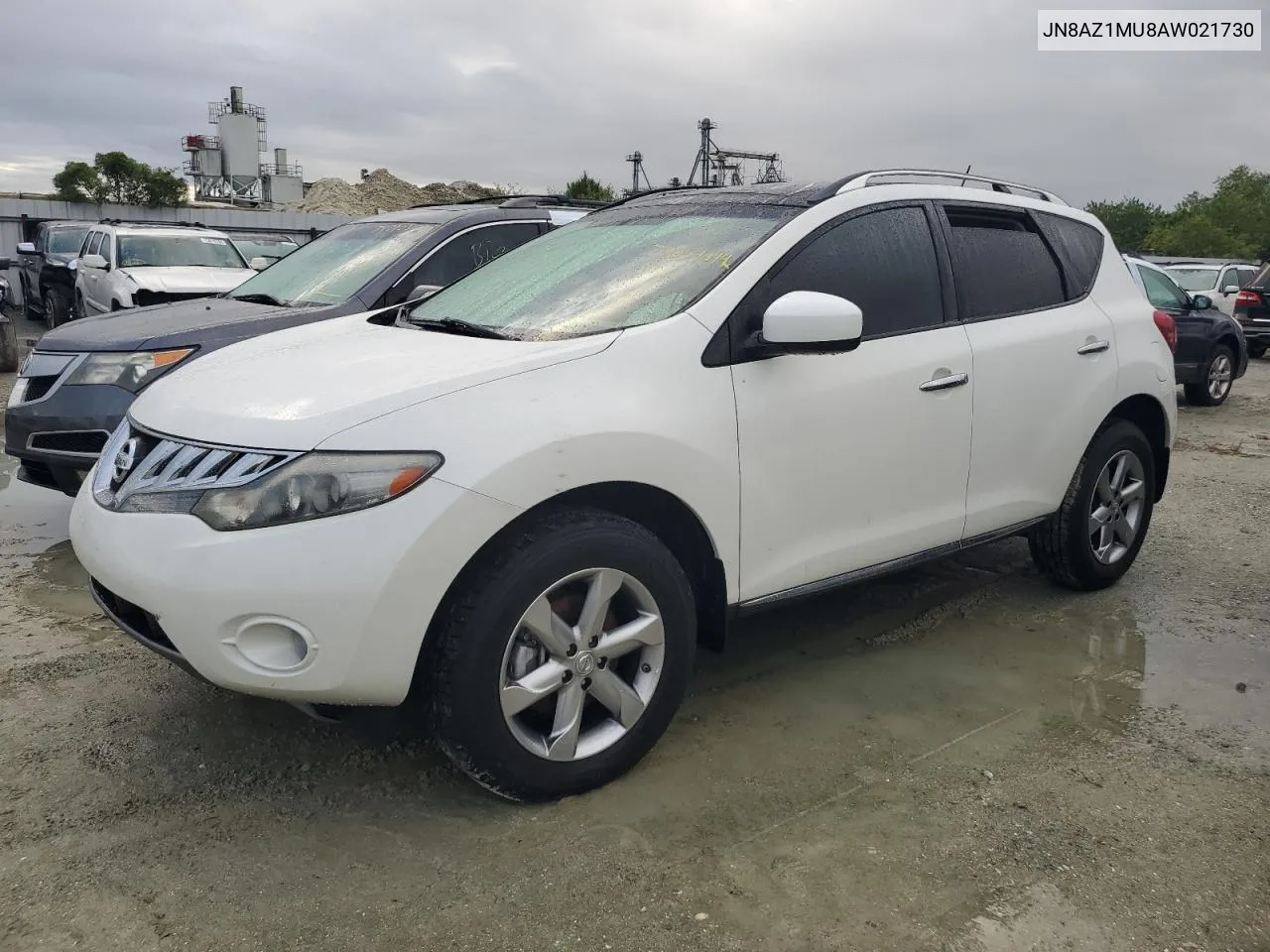 2010 Nissan Murano S VIN: JN8AZ1MU8AW021730 Lot: 75054474