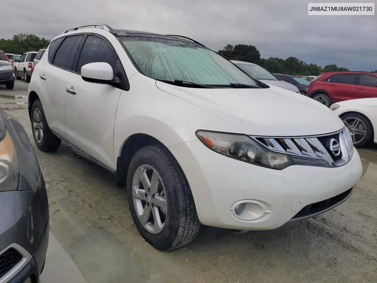 2010 Nissan Murano S VIN: JN8AZ1MU8AW021730 Lot: 75054474