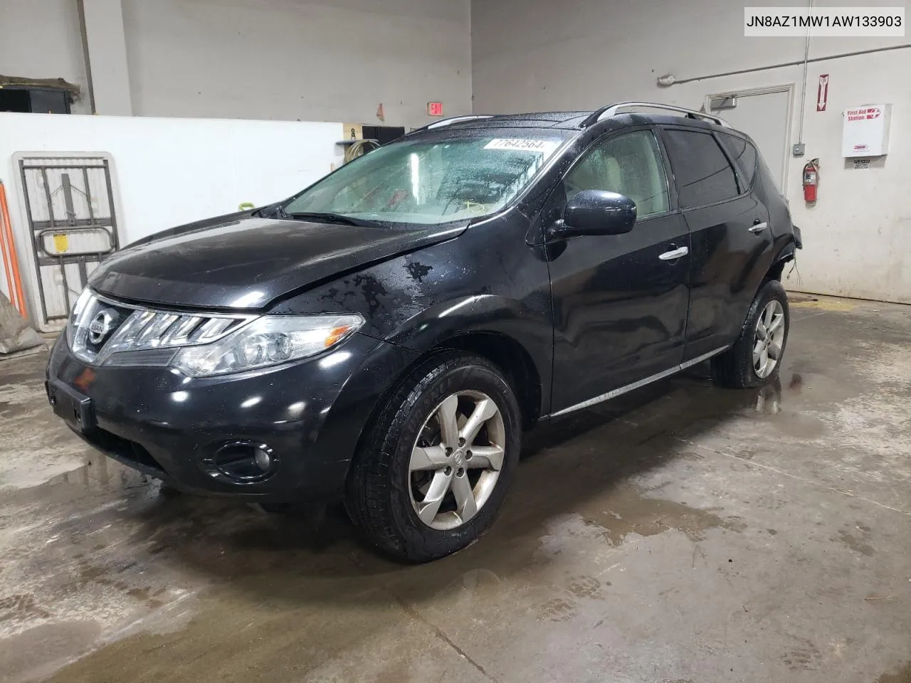 2010 Nissan Murano S VIN: JN8AZ1MW1AW133903 Lot: 77642564