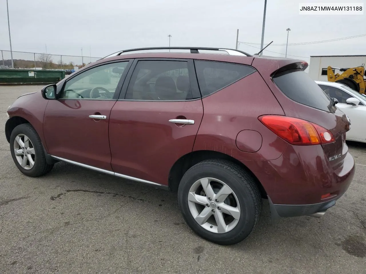 2010 Nissan Murano S VIN: JN8AZ1MW4AW131188 Lot: 80053614