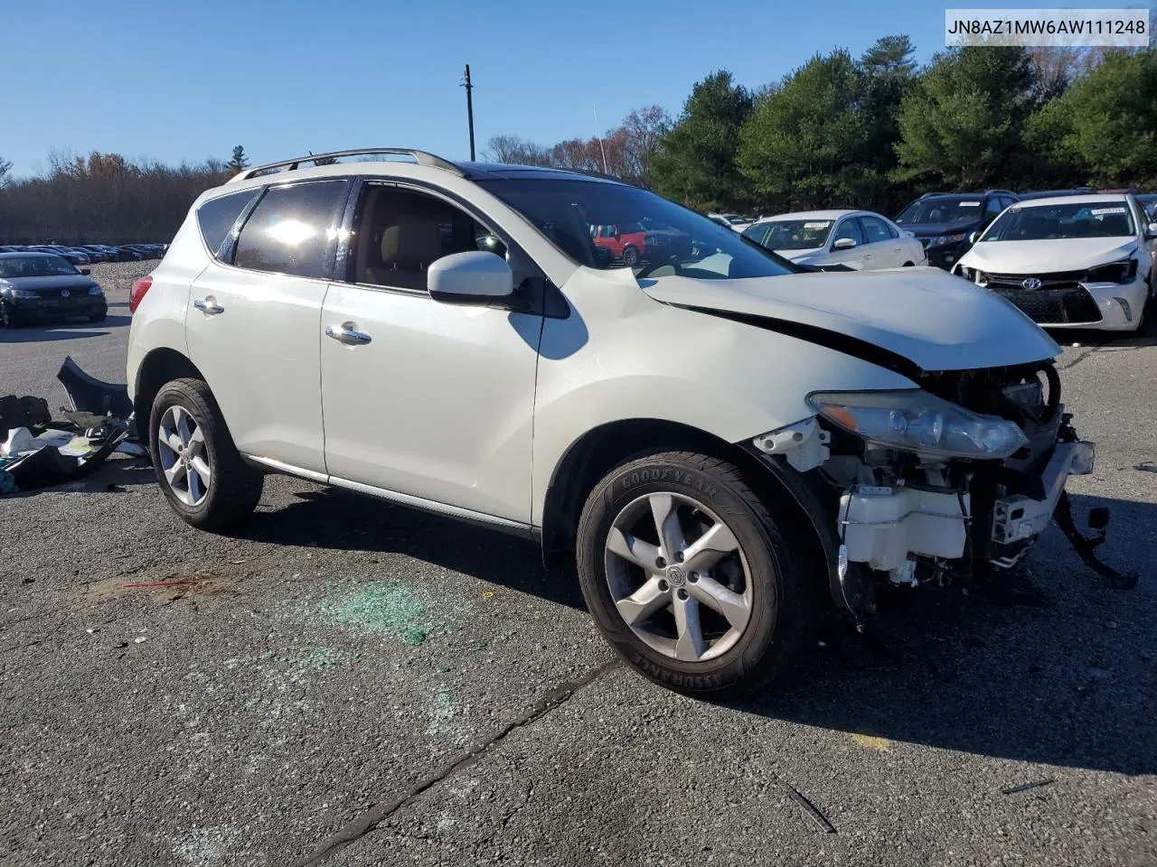 2010 Nissan Murano S VIN: JN8AZ1MW6AW111248 Lot: 80451674