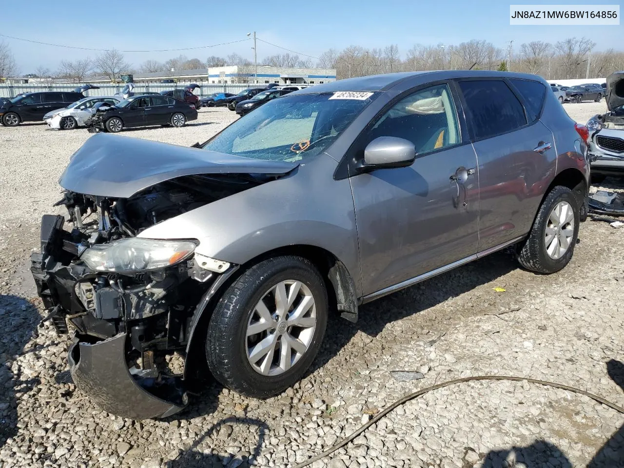 2011 Nissan Murano S VIN: JN8AZ1MW6BW164856 Lot: 48786234