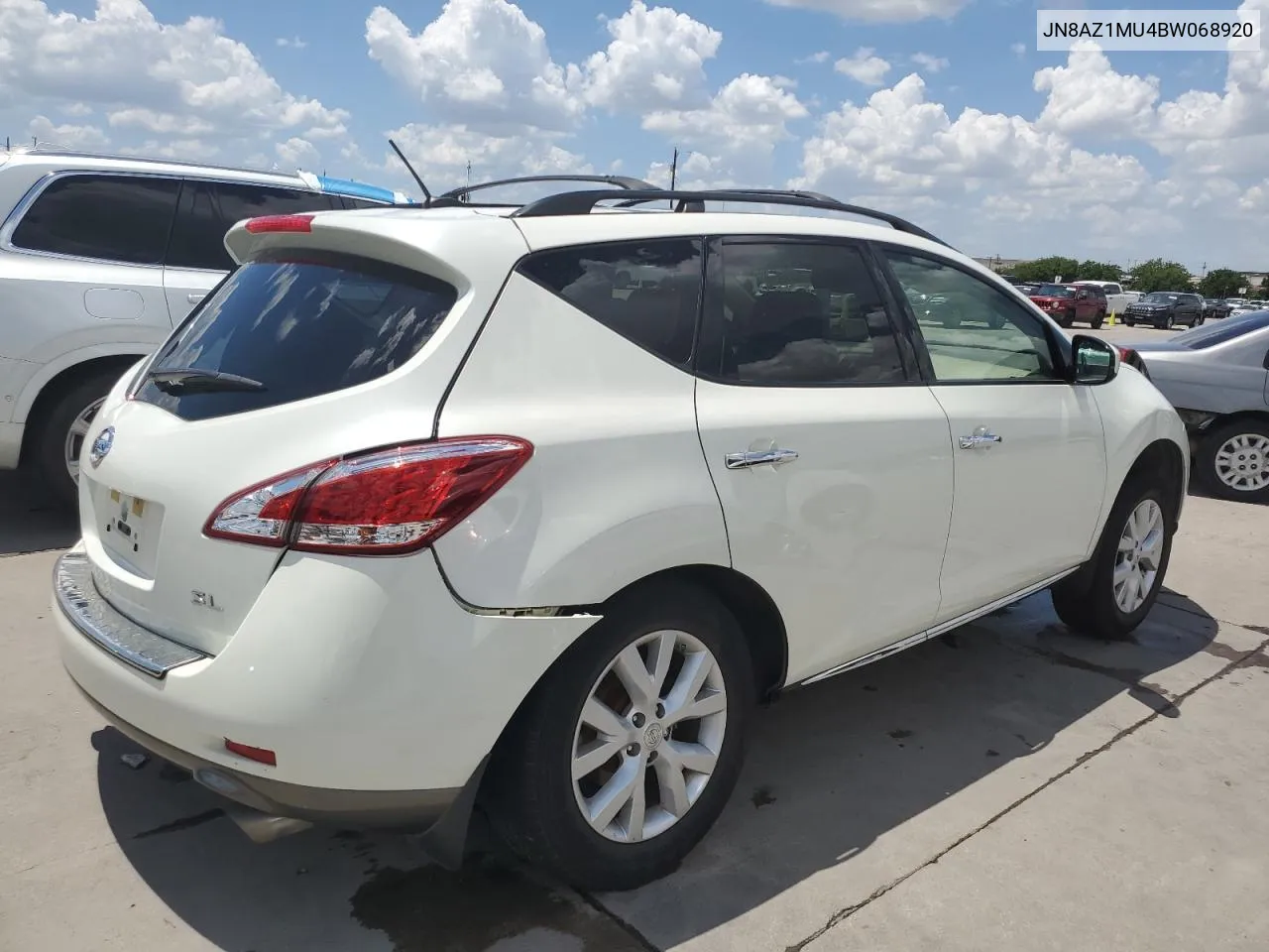 2011 Nissan Murano S VIN: JN8AZ1MU4BW068920 Lot: 60534034