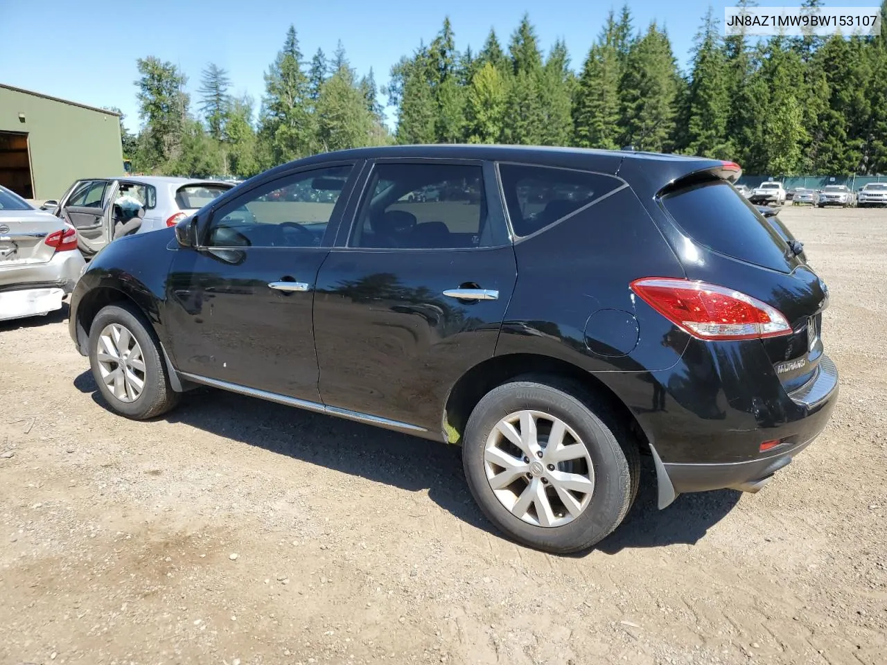 2011 Nissan Murano S VIN: JN8AZ1MW9BW153107 Lot: 61549584