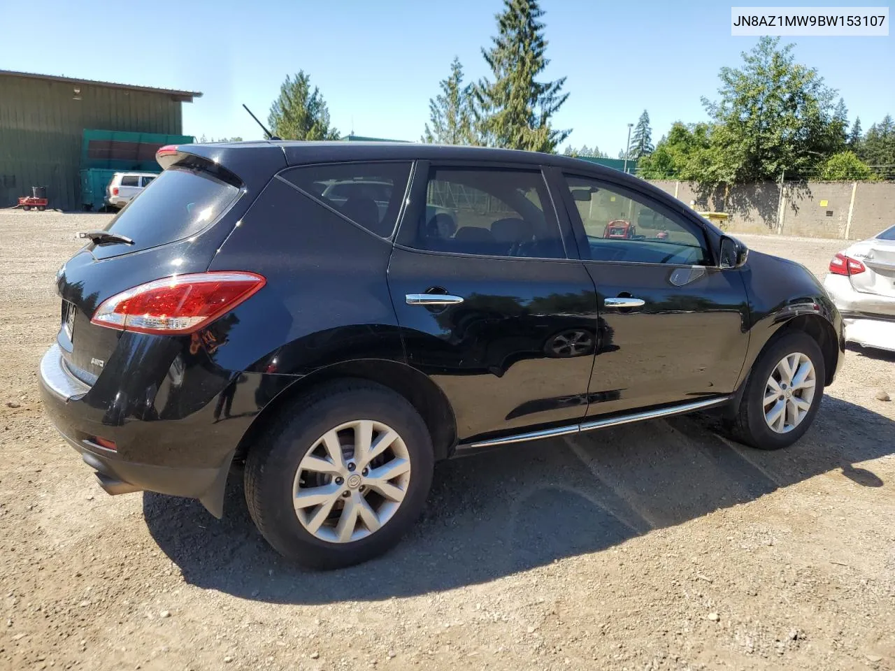 2011 Nissan Murano S VIN: JN8AZ1MW9BW153107 Lot: 61549584