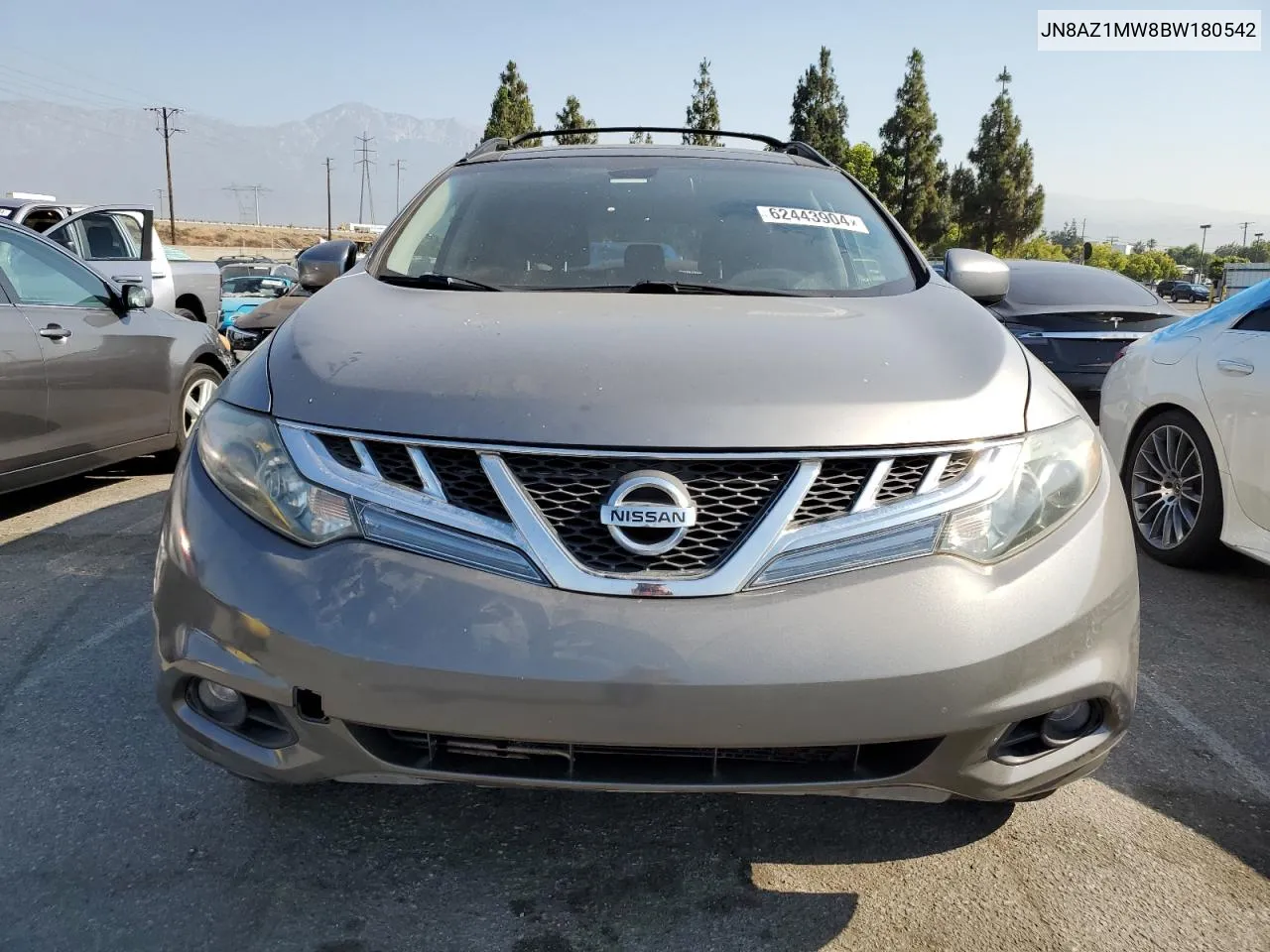 2011 Nissan Murano S VIN: JN8AZ1MW8BW180542 Lot: 62443904