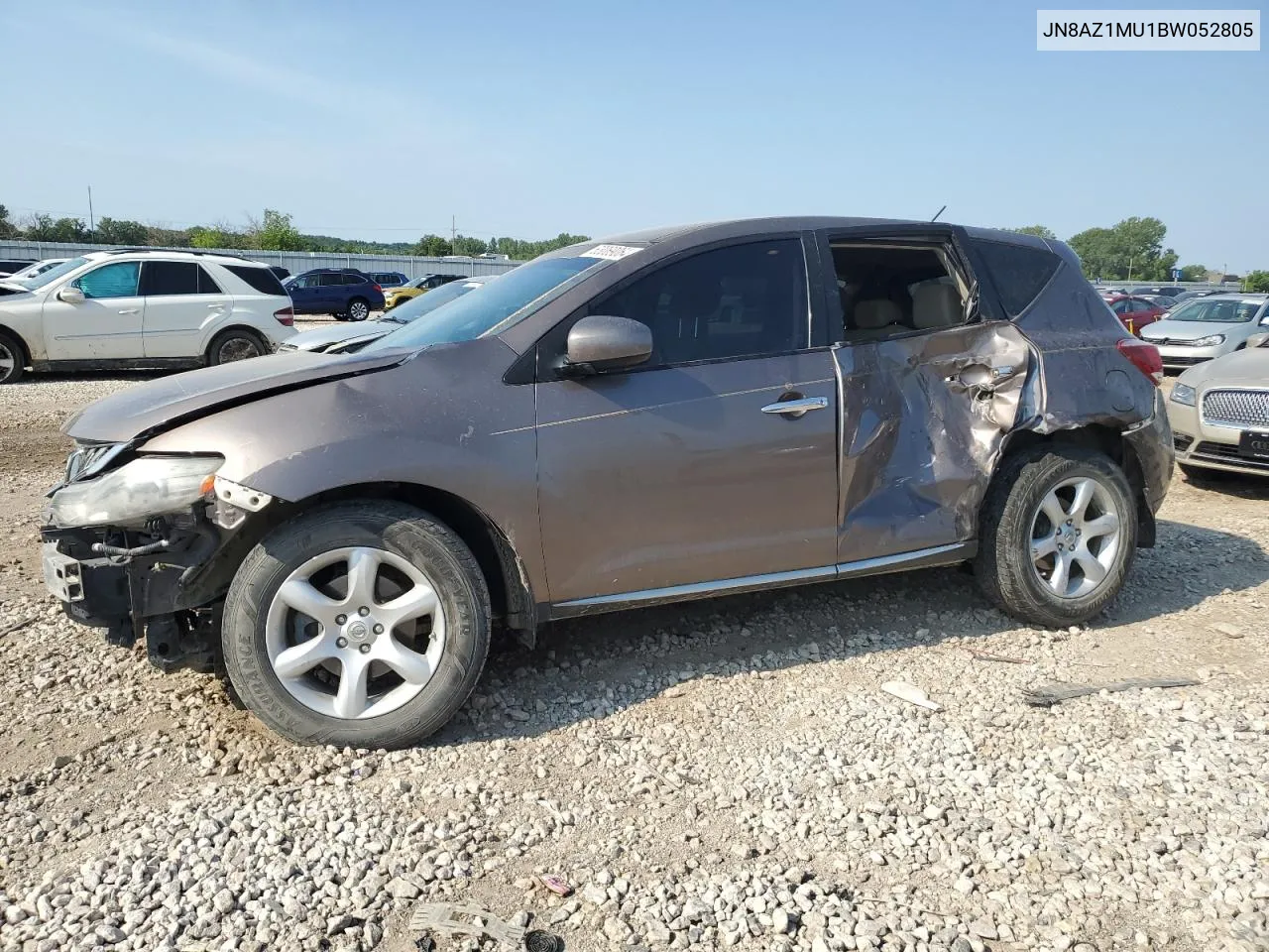 2011 Nissan Murano S VIN: JN8AZ1MU1BW052805 Lot: 63069064