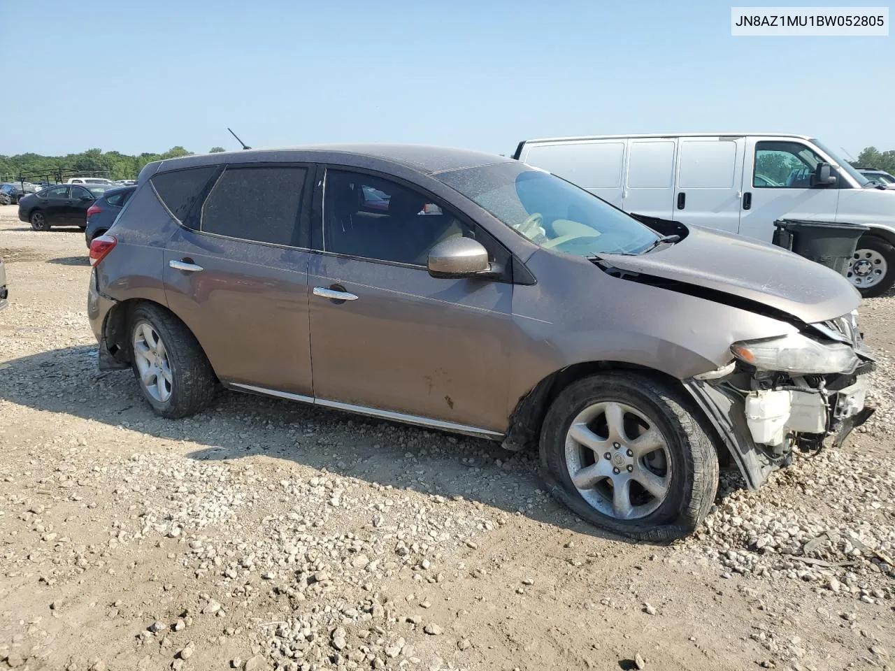 2011 Nissan Murano S VIN: JN8AZ1MU1BW052805 Lot: 63069064