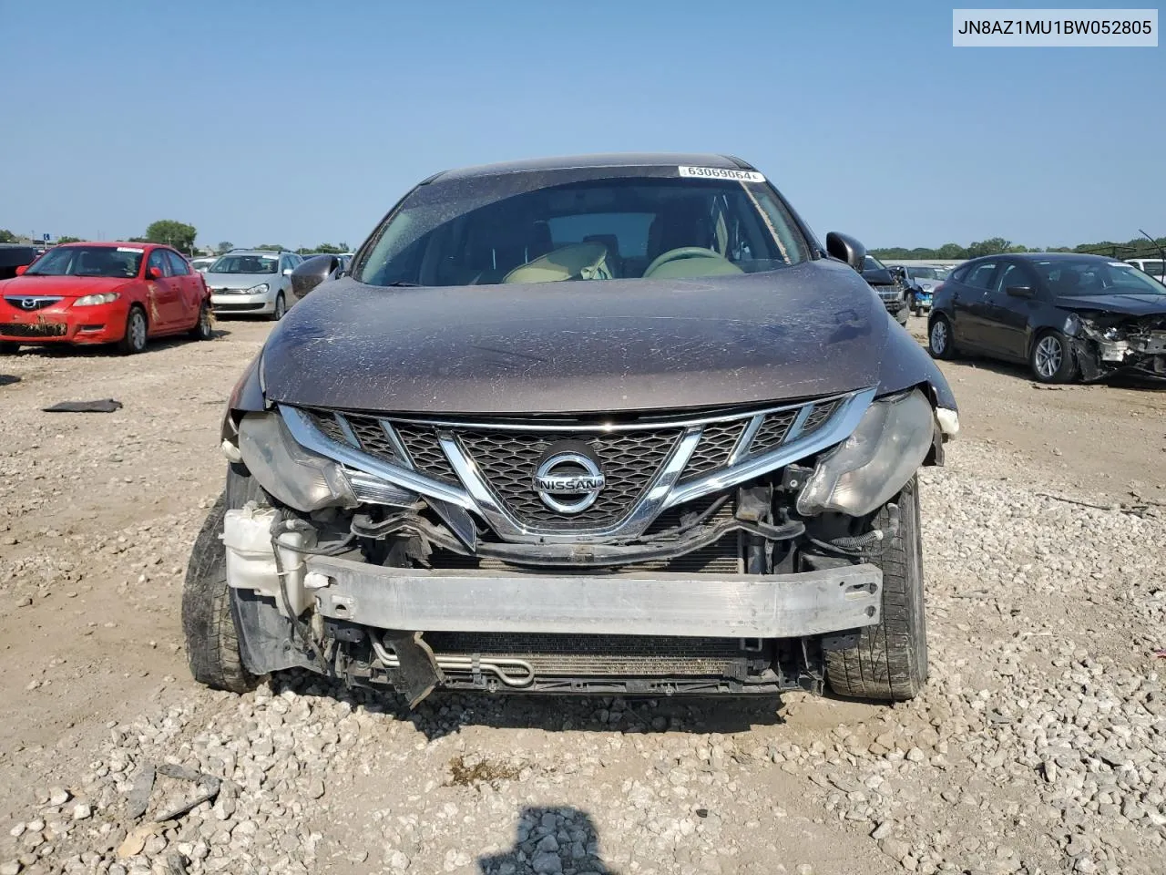 2011 Nissan Murano S VIN: JN8AZ1MU1BW052805 Lot: 63069064