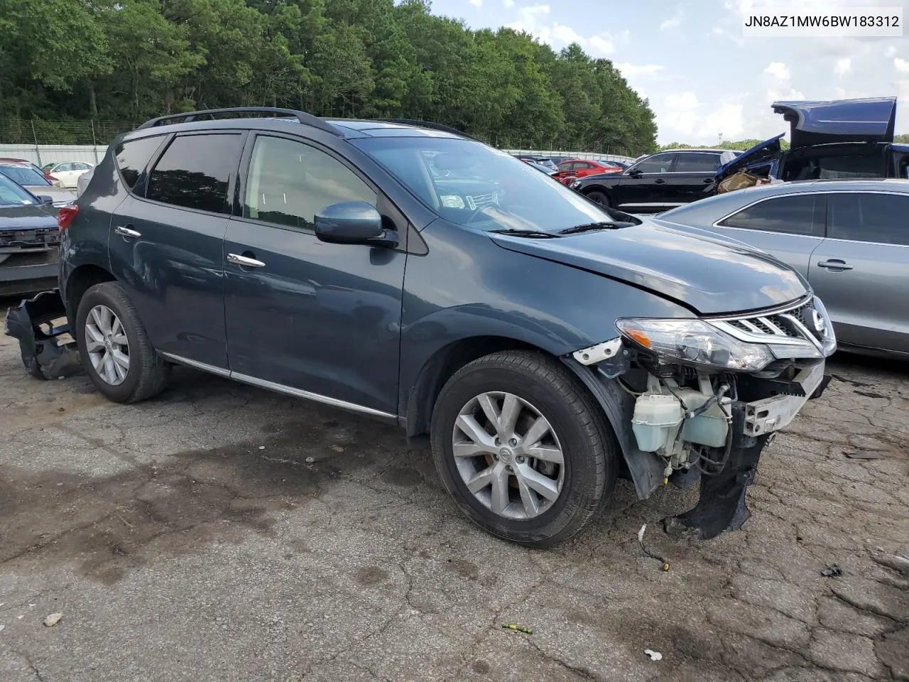 2011 Nissan Murano S VIN: JN8AZ1MW6BW183312 Lot: 65557504