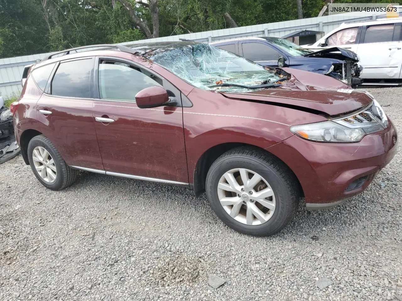 2011 Nissan Murano S VIN: JN8AZ1MU4BW053673 Lot: 66595954