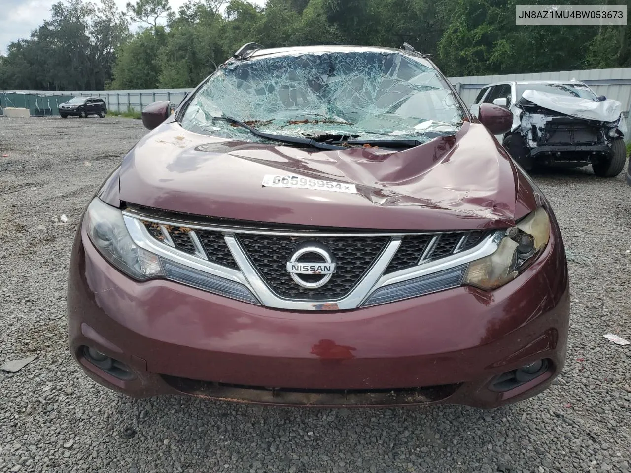 2011 Nissan Murano S VIN: JN8AZ1MU4BW053673 Lot: 66595954