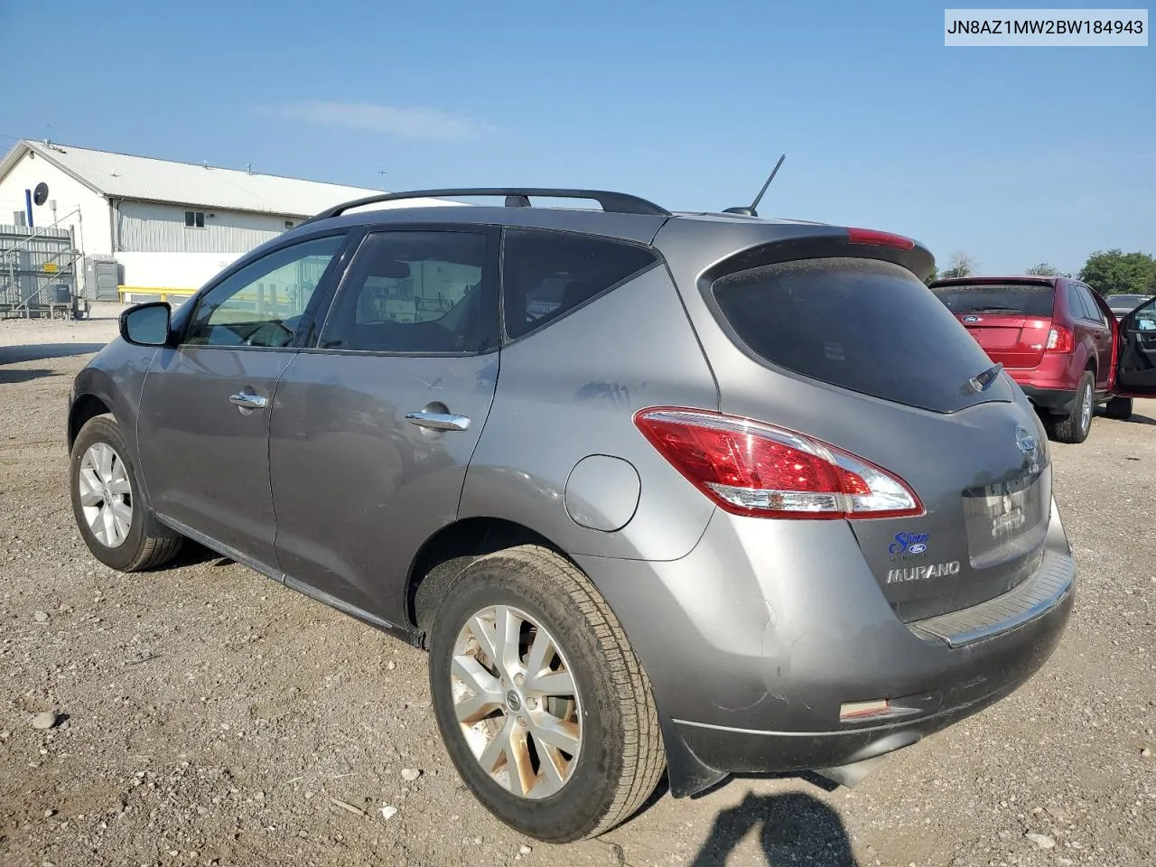 2011 Nissan Murano S VIN: JN8AZ1MW2BW184943 Lot: 69286184