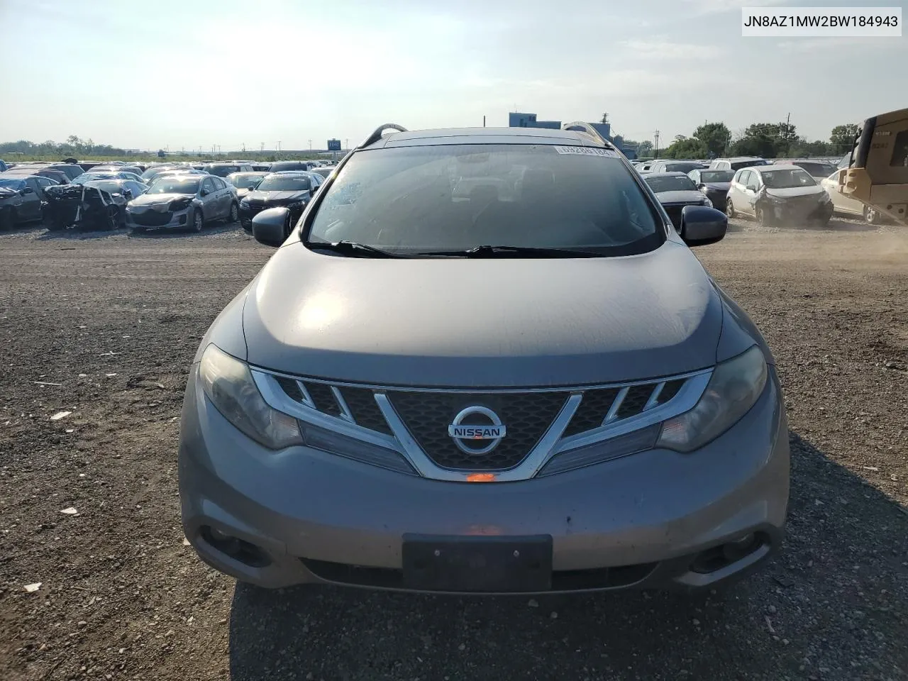 2011 Nissan Murano S VIN: JN8AZ1MW2BW184943 Lot: 69286184