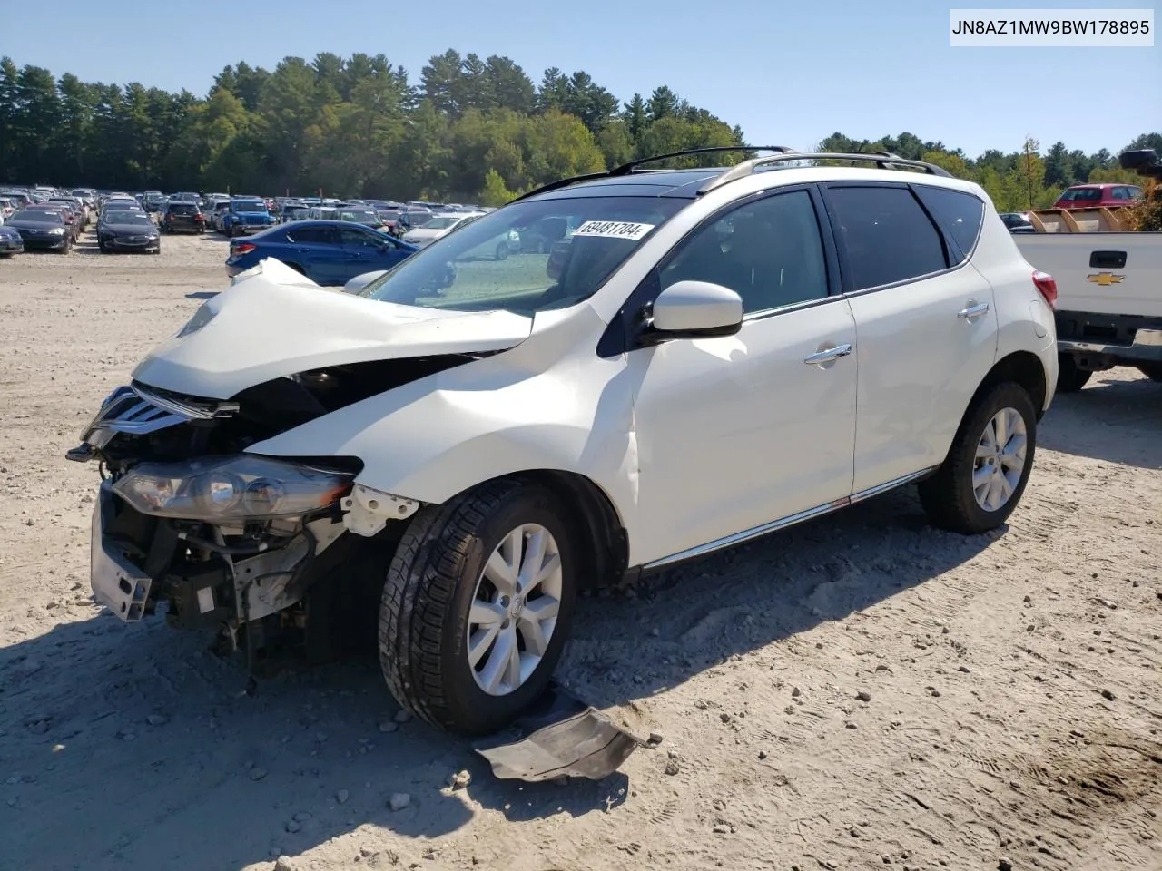 2011 Nissan Murano S VIN: JN8AZ1MW9BW178895 Lot: 69481704