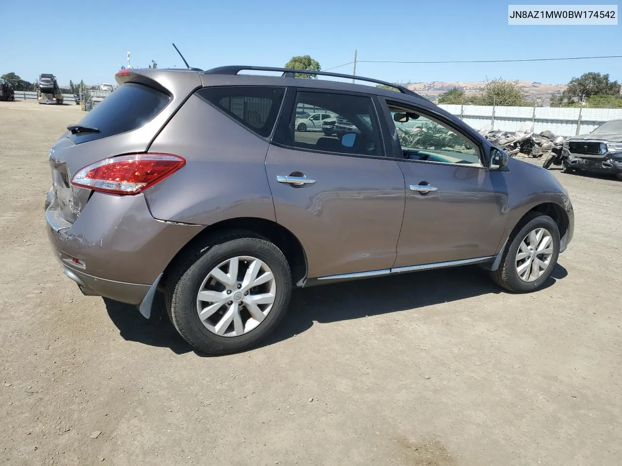 JN8AZ1MW0BW174542 2011 Nissan Murano S