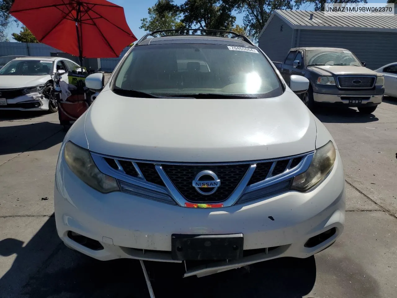 JN8AZ1MU9BW062370 2011 Nissan Murano S