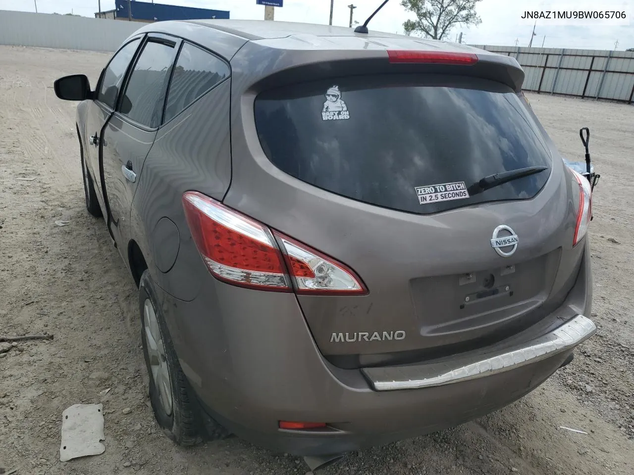 2011 Nissan Murano S VIN: JN8AZ1MU9BW065706 Lot: 72047074