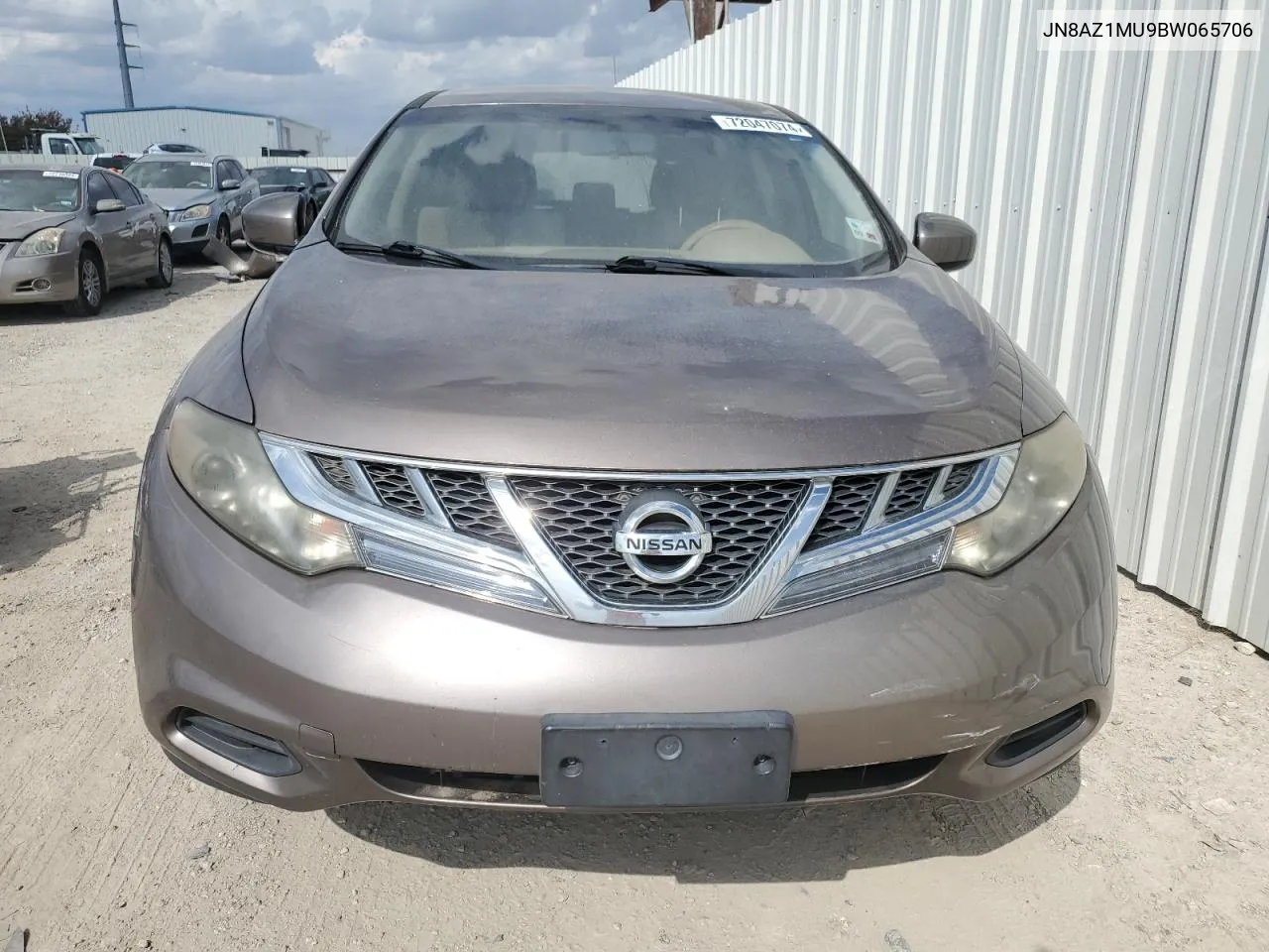 2011 Nissan Murano S VIN: JN8AZ1MU9BW065706 Lot: 72047074