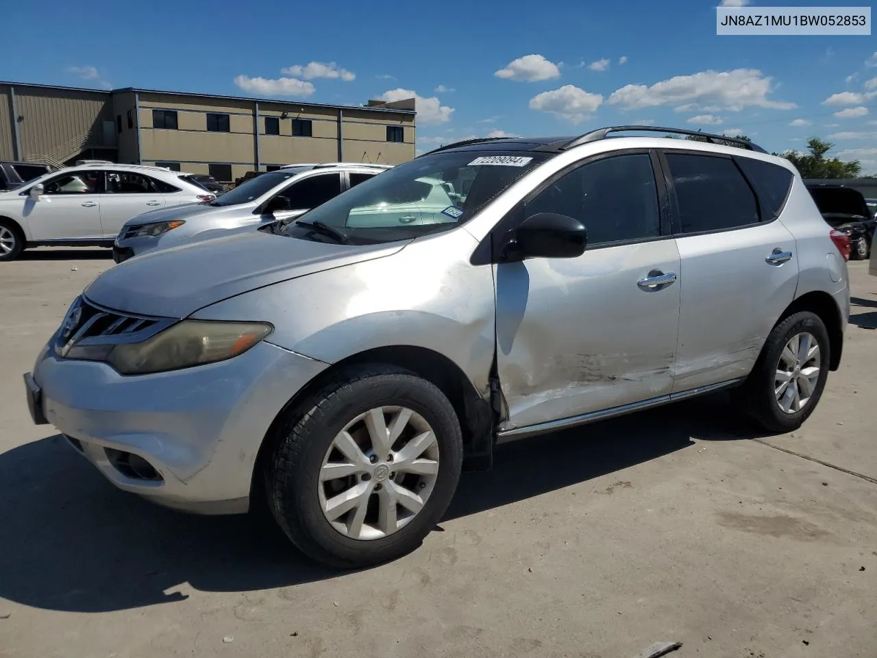 2011 Nissan Murano S VIN: JN8AZ1MU1BW052853 Lot: 72209094