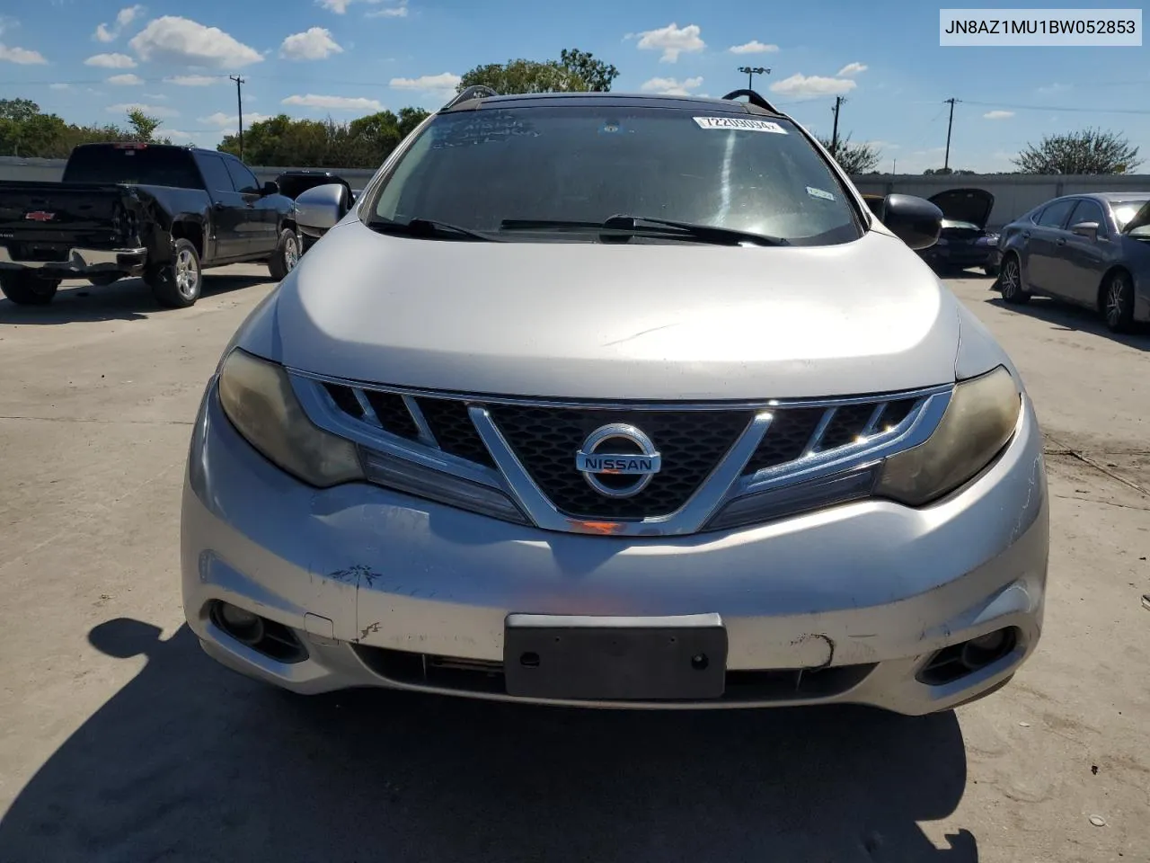 2011 Nissan Murano S VIN: JN8AZ1MU1BW052853 Lot: 72209094