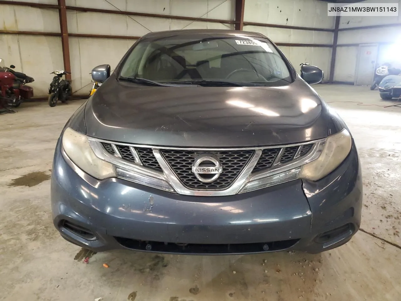 2011 Nissan Murano S VIN: JN8AZ1MW3BW151143 Lot: 72389924