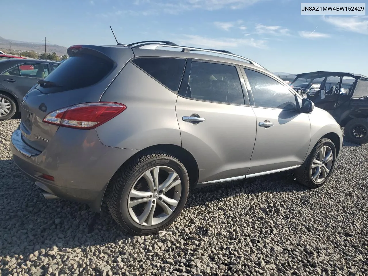 2011 Nissan Murano S VIN: JN8AZ1MW4BW152429 Lot: 72988034