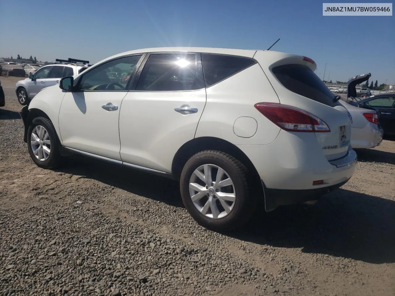 2011 Nissan Murano S VIN: JN8AZ1MU7BW059466 Lot: 73017314