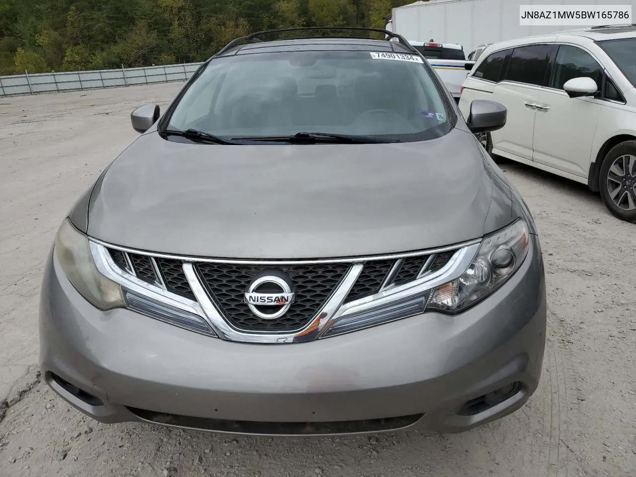 2011 Nissan Murano S VIN: JN8AZ1MW5BW165786 Lot: 74901334