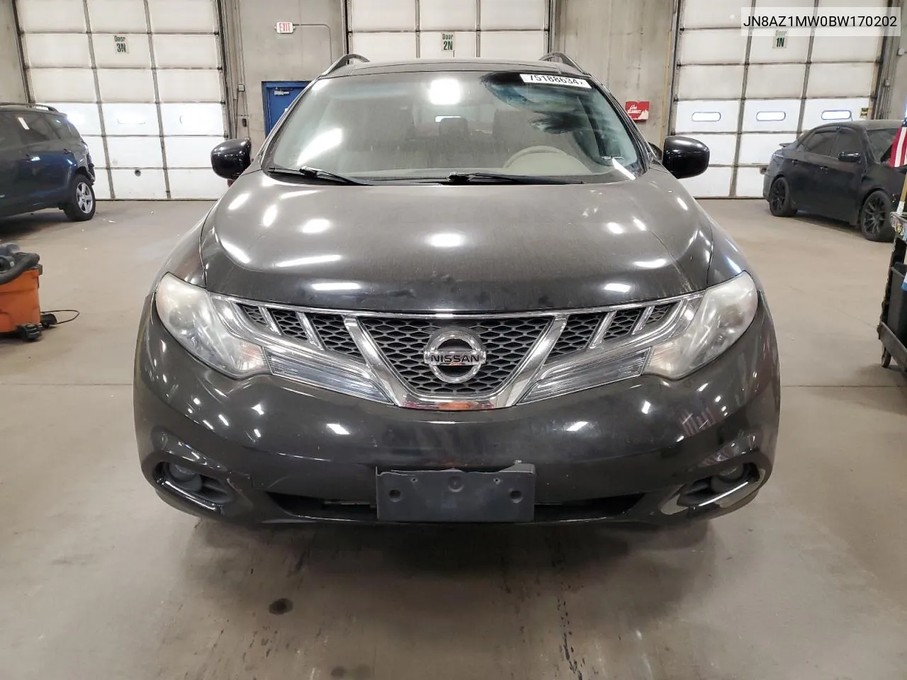 2011 Nissan Murano S VIN: JN8AZ1MW0BW170202 Lot: 75188634