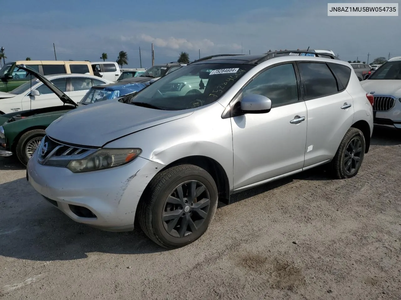 2011 Nissan Murano S VIN: JN8AZ1MU5BW054735 Lot: 75284604