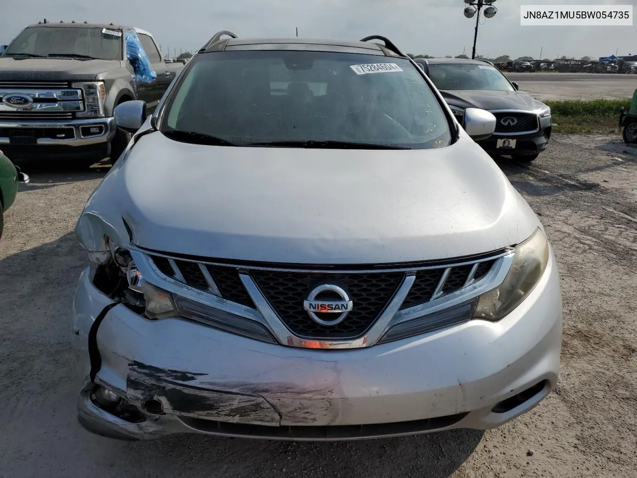 2011 Nissan Murano S VIN: JN8AZ1MU5BW054735 Lot: 75284604