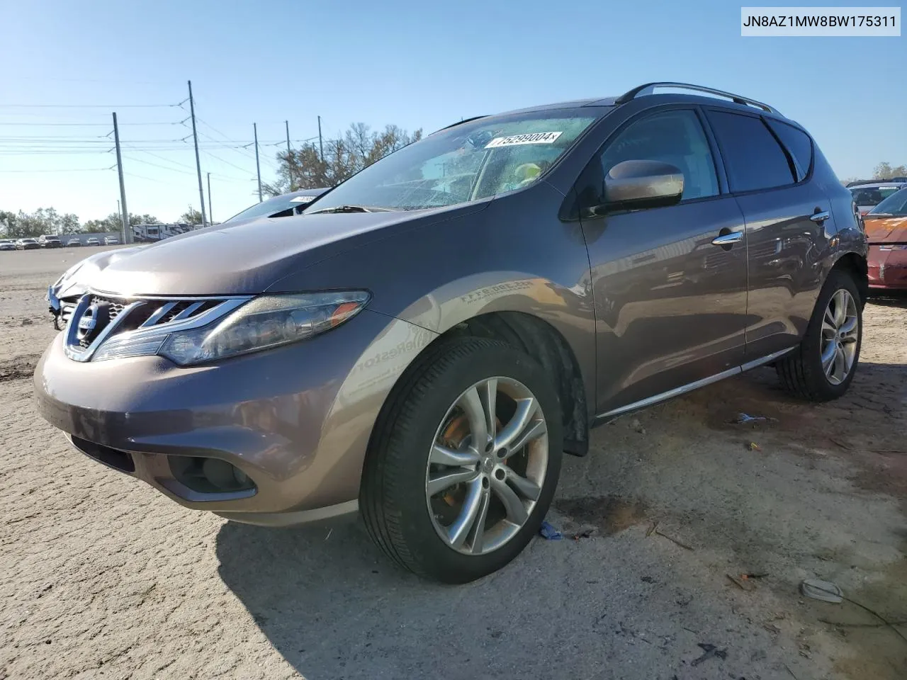 2011 Nissan Murano S VIN: JN8AZ1MW8BW175311 Lot: 75299004