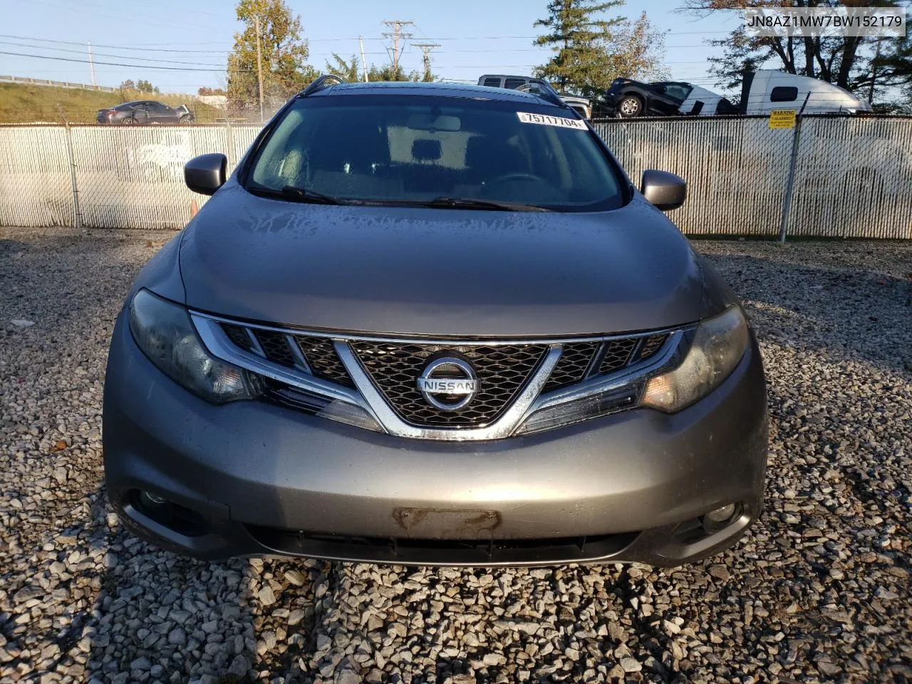 2011 Nissan Murano S VIN: JN8AZ1MW7BW152179 Lot: 75717704