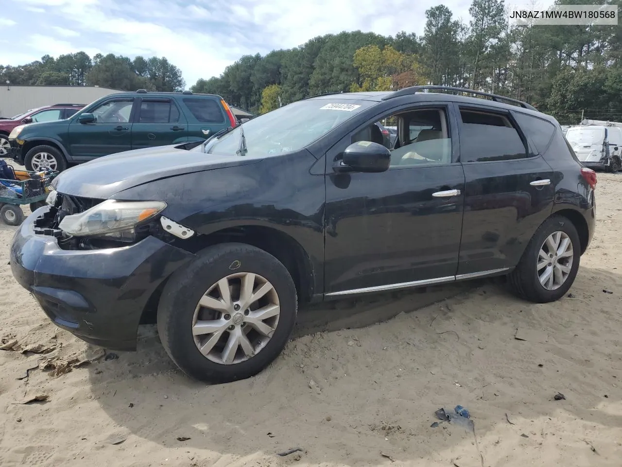 2011 Nissan Murano S VIN: JN8AZ1MW4BW180568 Lot: 75944704