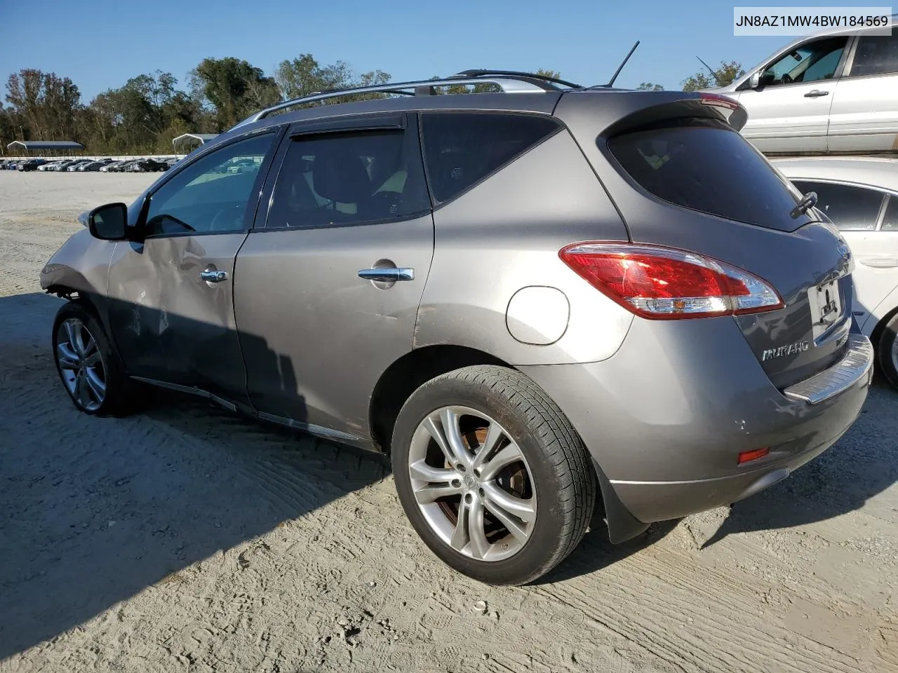 2011 Nissan Murano S VIN: JN8AZ1MW4BW184569 Lot: 76034474