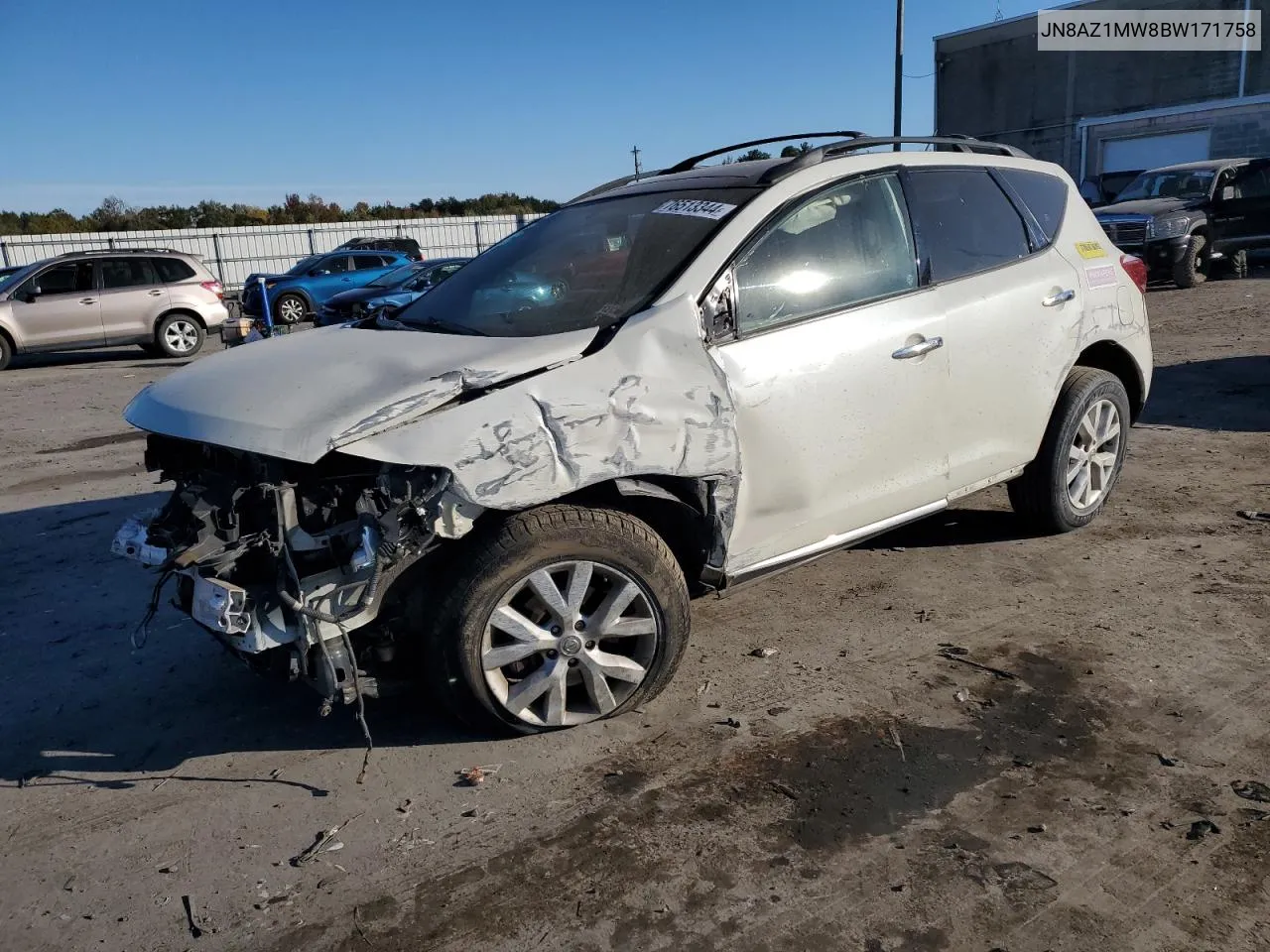 2011 Nissan Murano S VIN: JN8AZ1MW8BW171758 Lot: 76513344