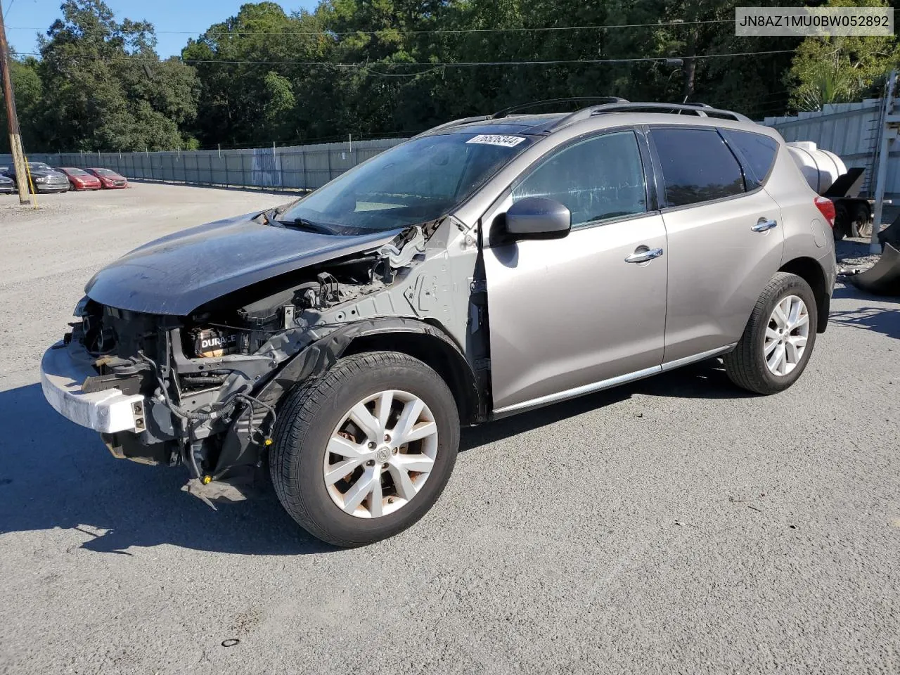 2011 Nissan Murano S VIN: JN8AZ1MU0BW052892 Lot: 76526344