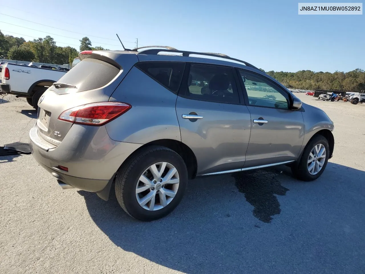 2011 Nissan Murano S VIN: JN8AZ1MU0BW052892 Lot: 76526344