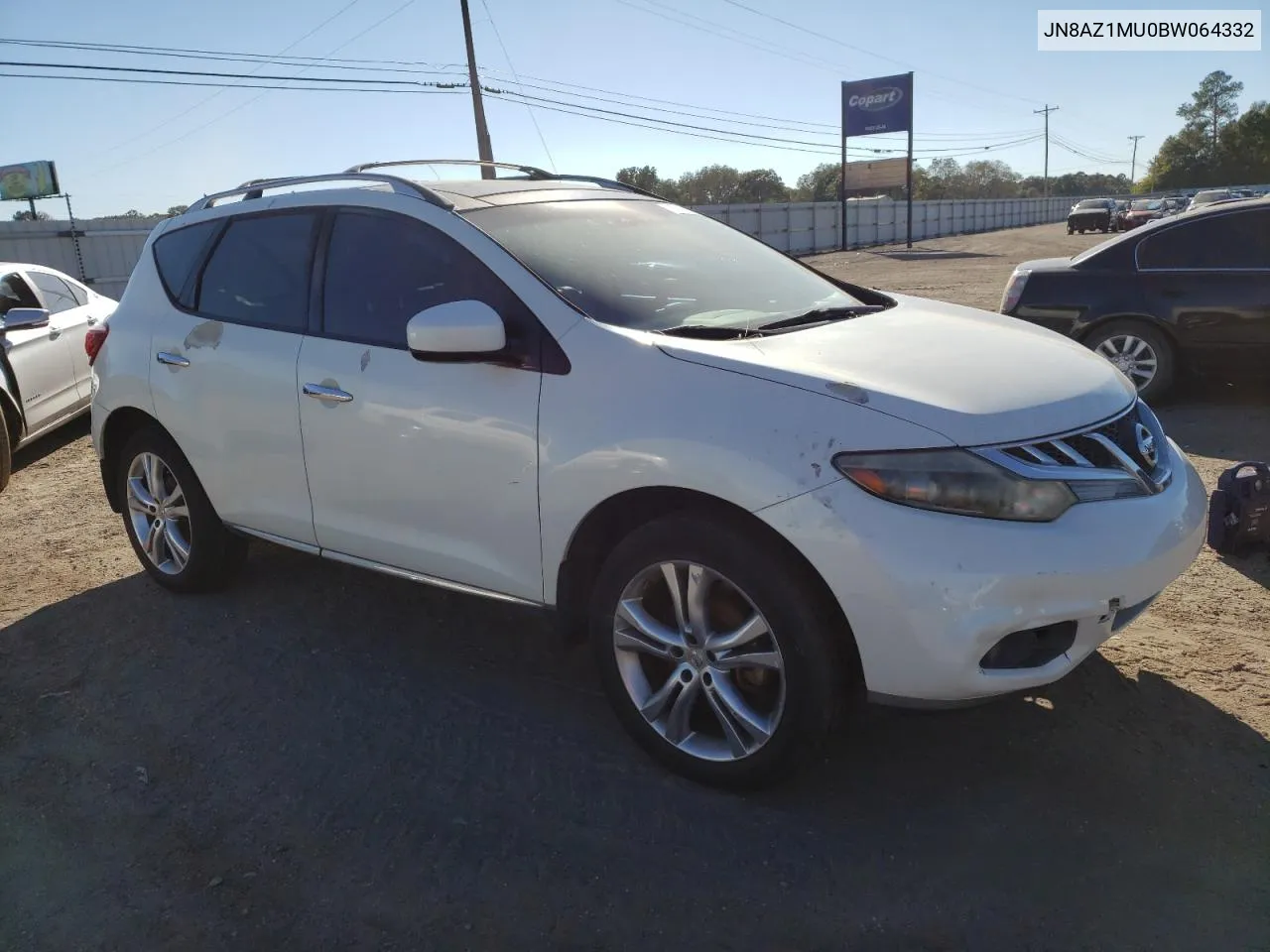 2011 Nissan Murano S VIN: JN8AZ1MU0BW064332 Lot: 76551364