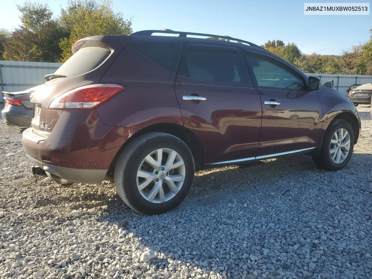 2011 Nissan Murano S VIN: JN8AZ1MUXBW052513 Lot: 76812214