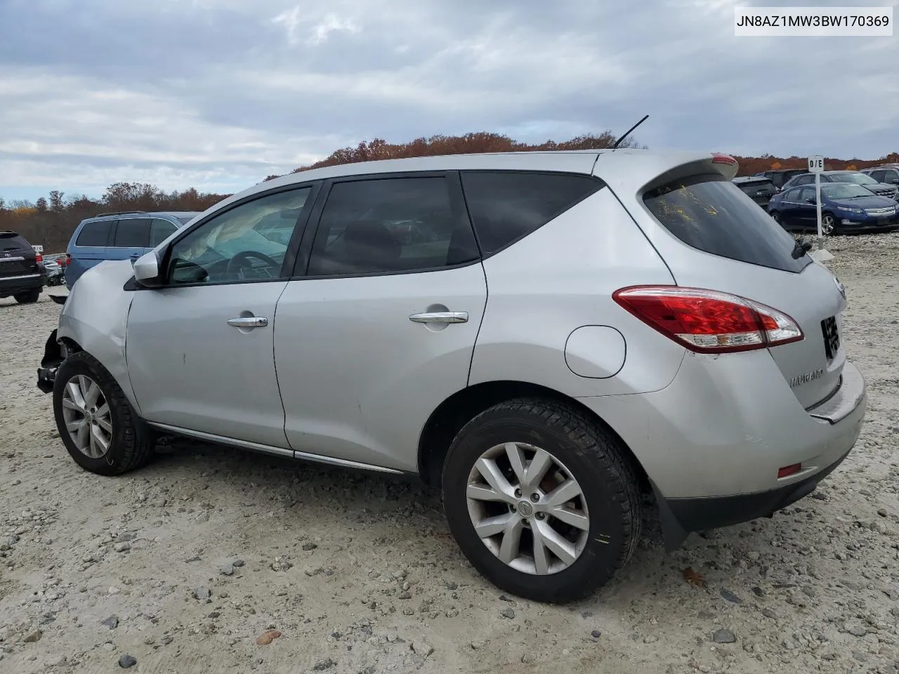 JN8AZ1MW3BW170369 2011 Nissan Murano S