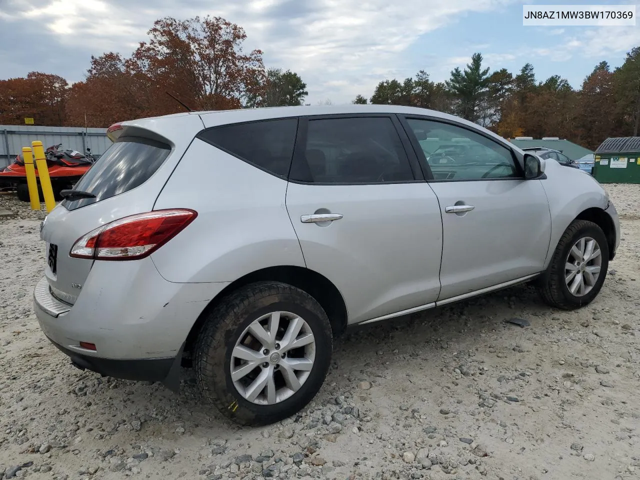 JN8AZ1MW3BW170369 2011 Nissan Murano S