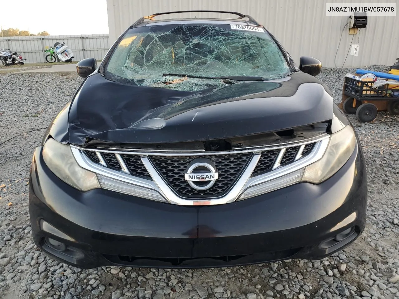 2011 Nissan Murano S VIN: JN8AZ1MU1BW057678 Lot: 76920604