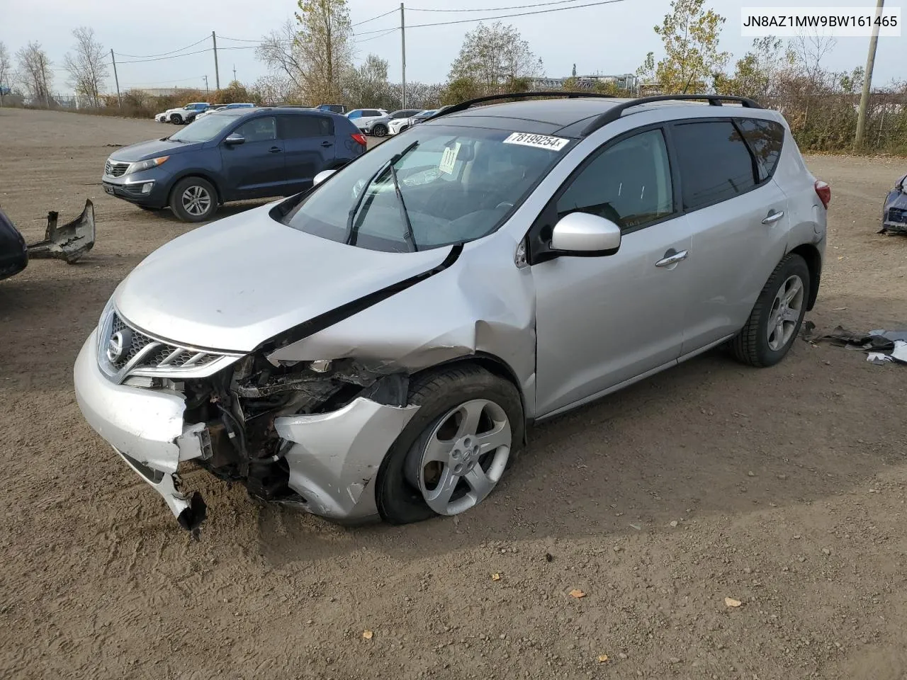 2011 Nissan Murano S VIN: JN8AZ1MW9BW161465 Lot: 78199254